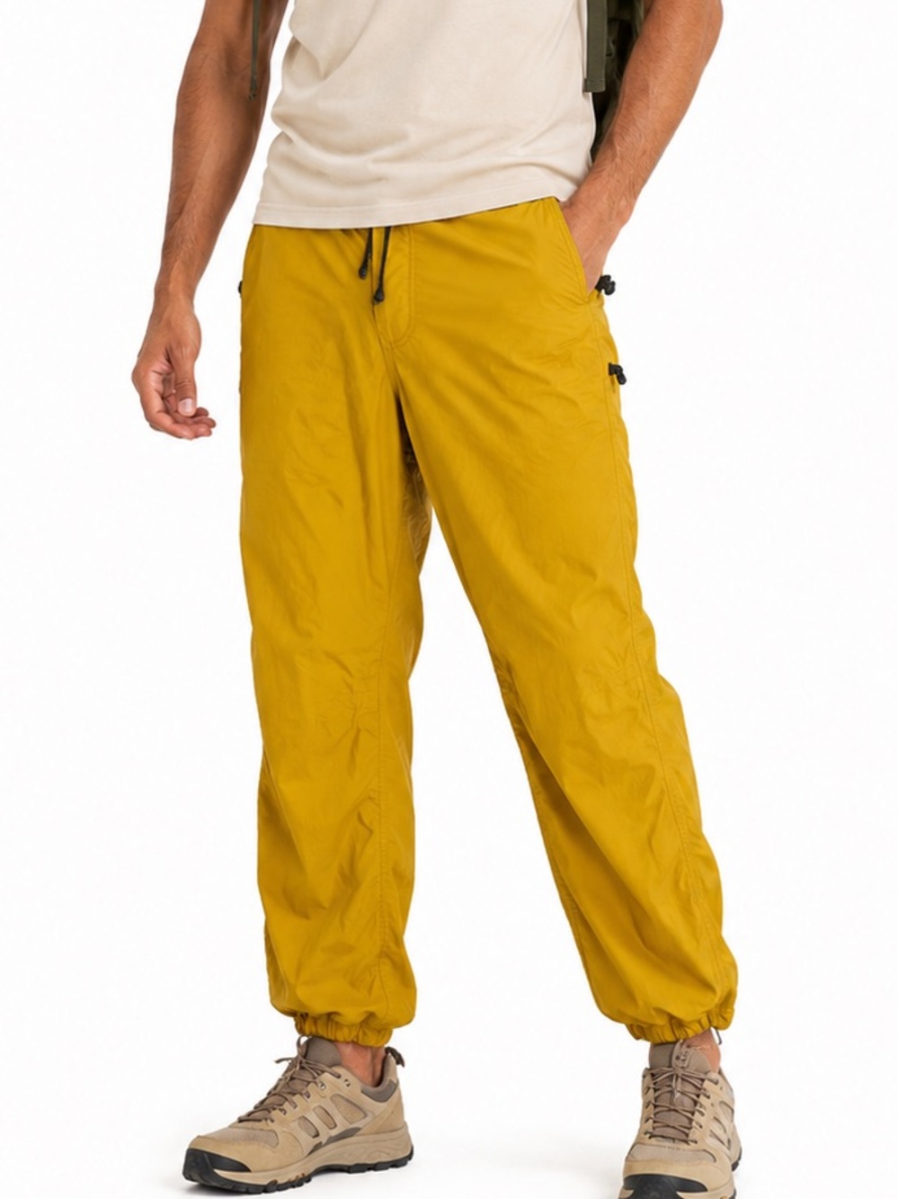 GAP Men’s Extra Small Yellow Nylon Shell Ski Snowboard Snow Pants